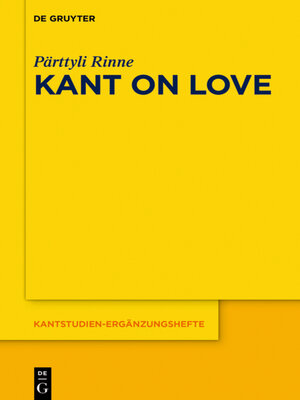 cover image of Kant on Love